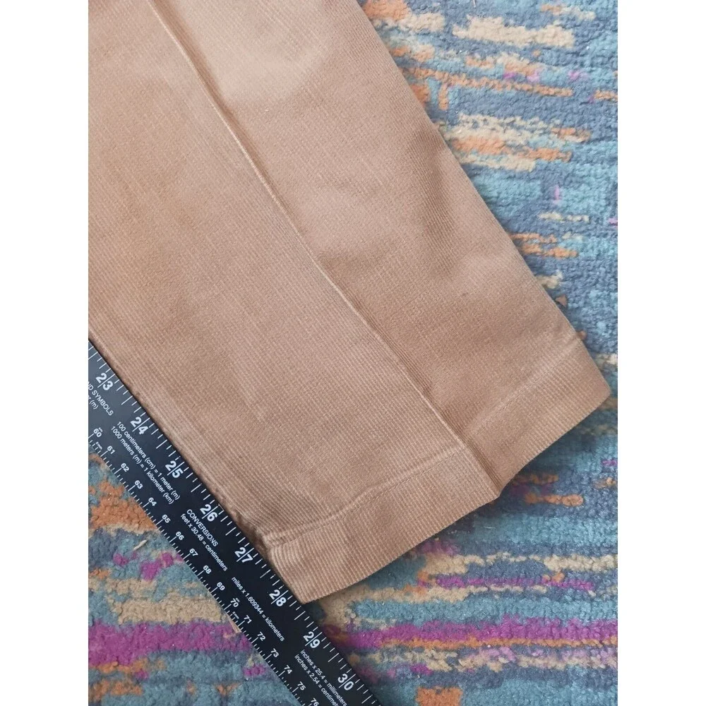 Vtg JC Penney Big Mac Corduroy Pants Mens 40X28 Tan Permanent Press Baggy Wide